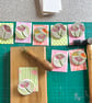 Handmade Ceramic Echinacea brooch, Hand Made Pottery Badge - Image 10