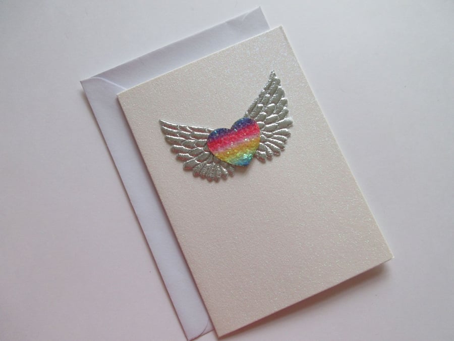 Pet Sympathy Card Rainbow Bridge for Cat Dog Rabbit Guinea Pig Hamster etc