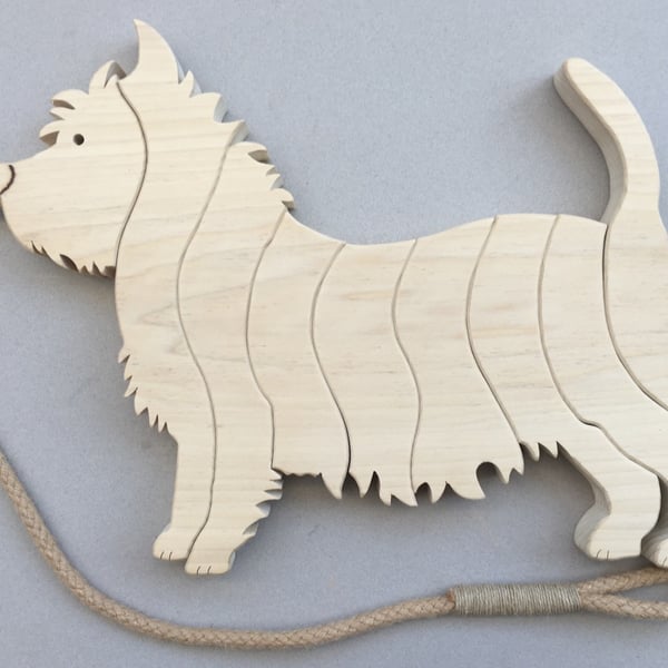 West Highland Terrier Trivet in Tulipwood