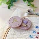 Personalised Needle Minder, Initial Embroidery Accessory