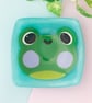 Kawaii Frog Fused Glass Ring Trinket Dish - Image 3