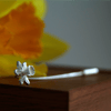 Daffodil Brooch, Spring Flower, Silver Pin, Mother's Gift, Handmade Jewellery