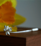 Silver Daffodil Brooch Pin - Handmade in Wales - Flower Gift for Her