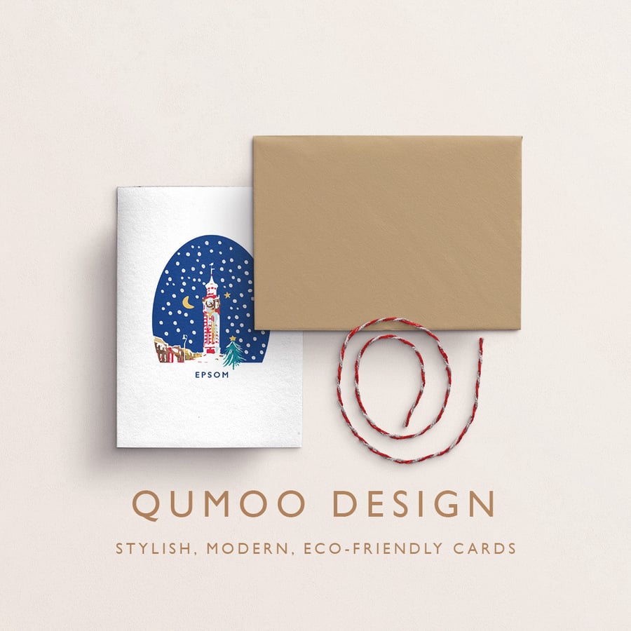  Epsom Surrey Christmas Card (QM 298)