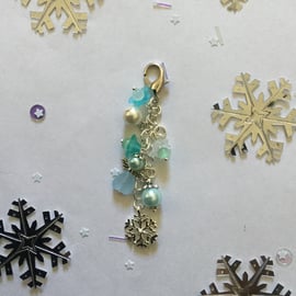 Angel Snowflake Keyring Bag Charm