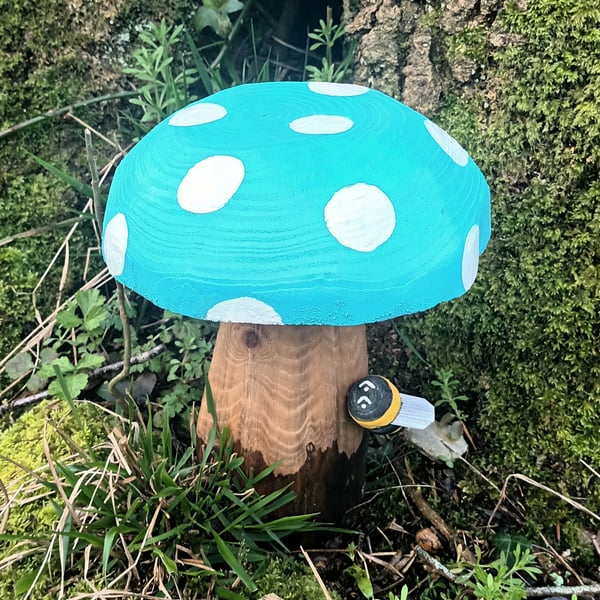 Blue Spotty Toadstool