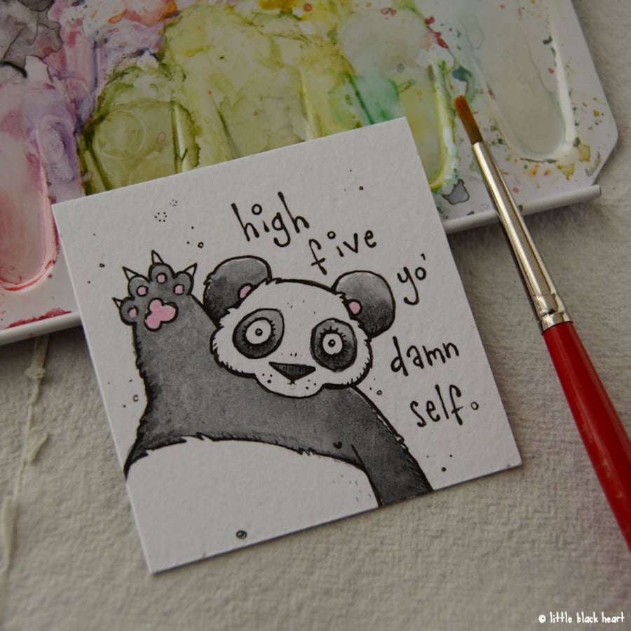 high five panda - original twinchie