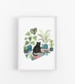 Black Cat Art Print - Signed A4 Print - Image 2