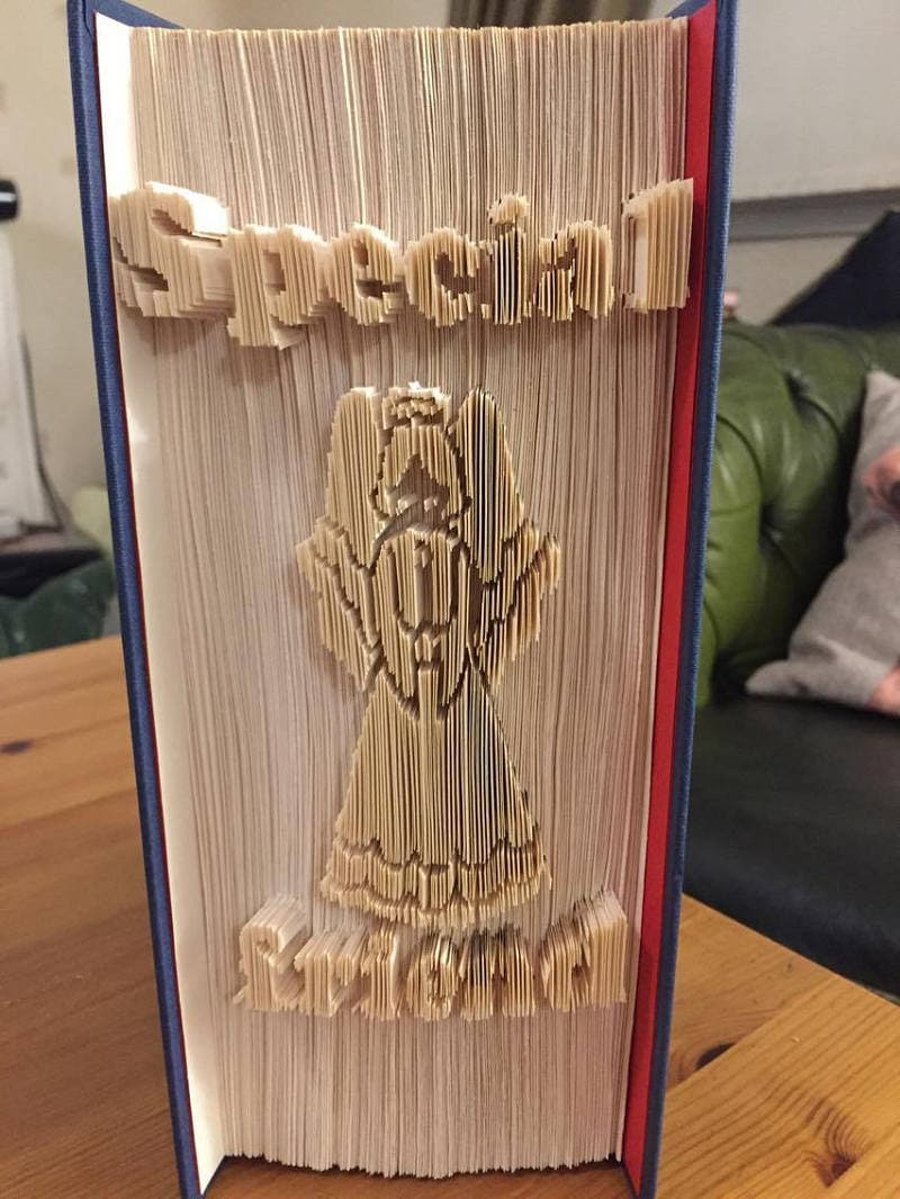 Special Friend Angel CUT & FOLD Book Folding Pattern - EMAILED PDF PATTERN