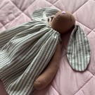 Cotton bunny rag doll tilda style 