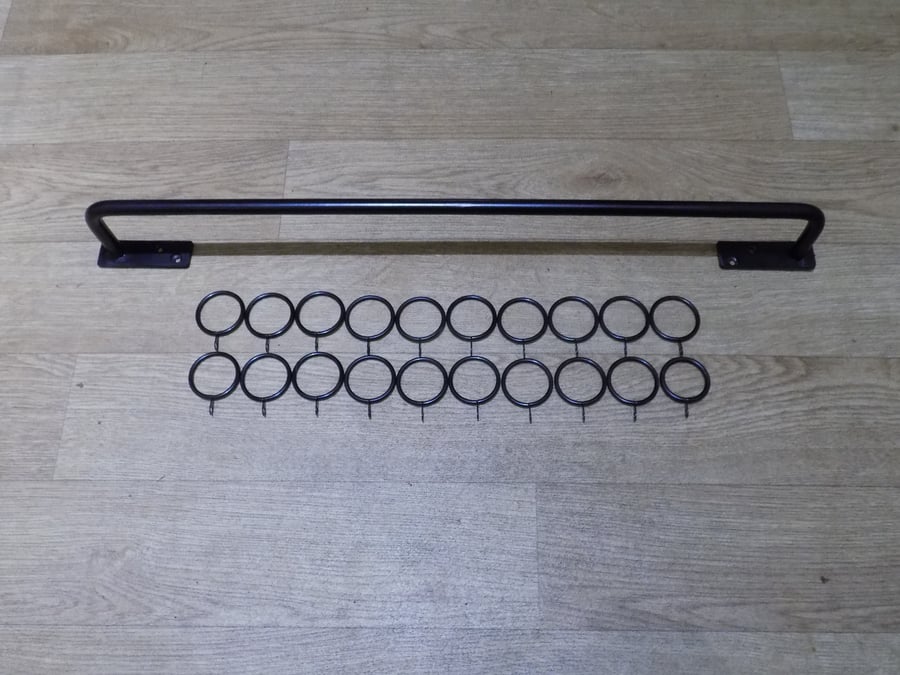 Curtain Pole Set-Up.........................Forged Steel..Handcrafted in the UK.