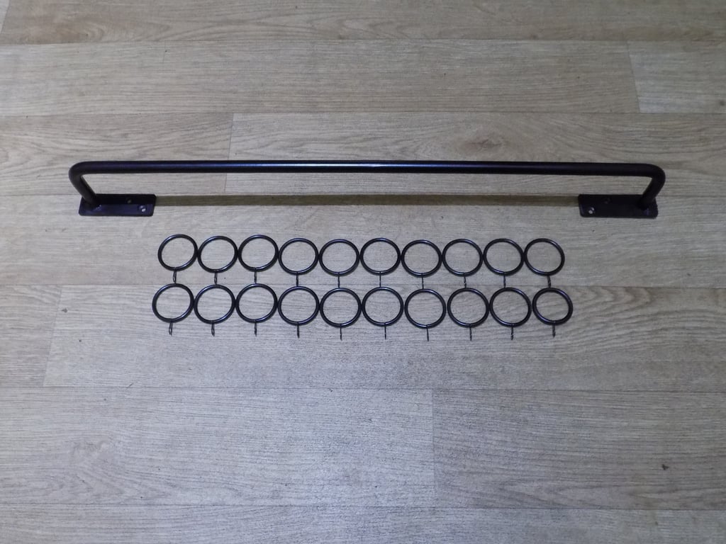 Curtain Pole Set-Up.........................Forged Steel..Handcrafted in the UK.