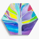 Wall tile. Printed with the image from my Soft Shades painting.