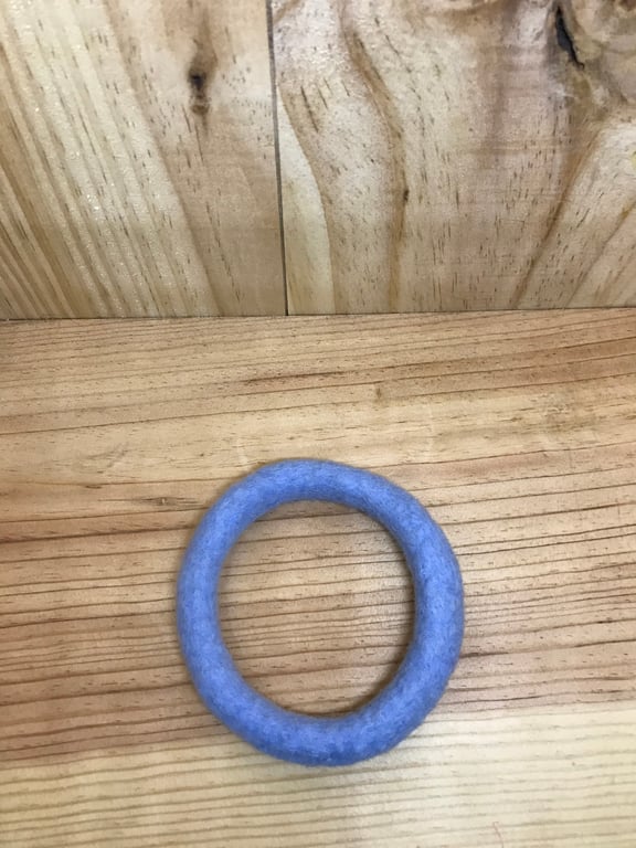 Blue Felt Bracelet. (438)