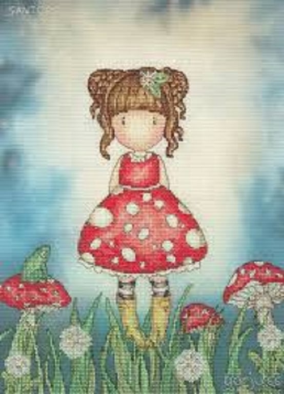 Bothy Threads Santoro Gorjuss 'Little Mushroom' Cross Stitch Kit