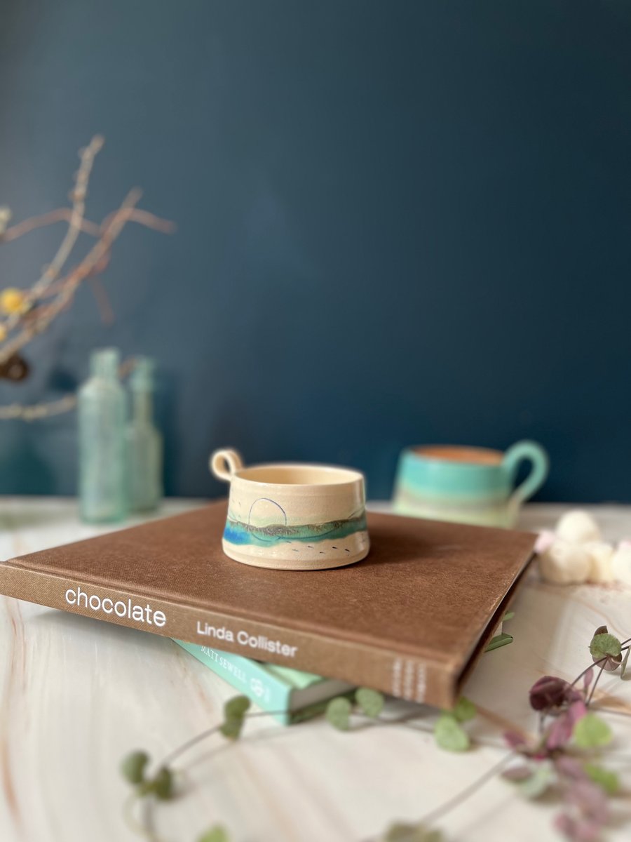 A Ceramic handmade tealight cup - 89 - Summer Studio Sale 