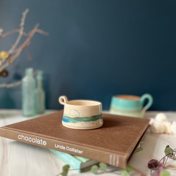 A Ceramic handmade tealight cup - 89 - Summer Studio Sale 