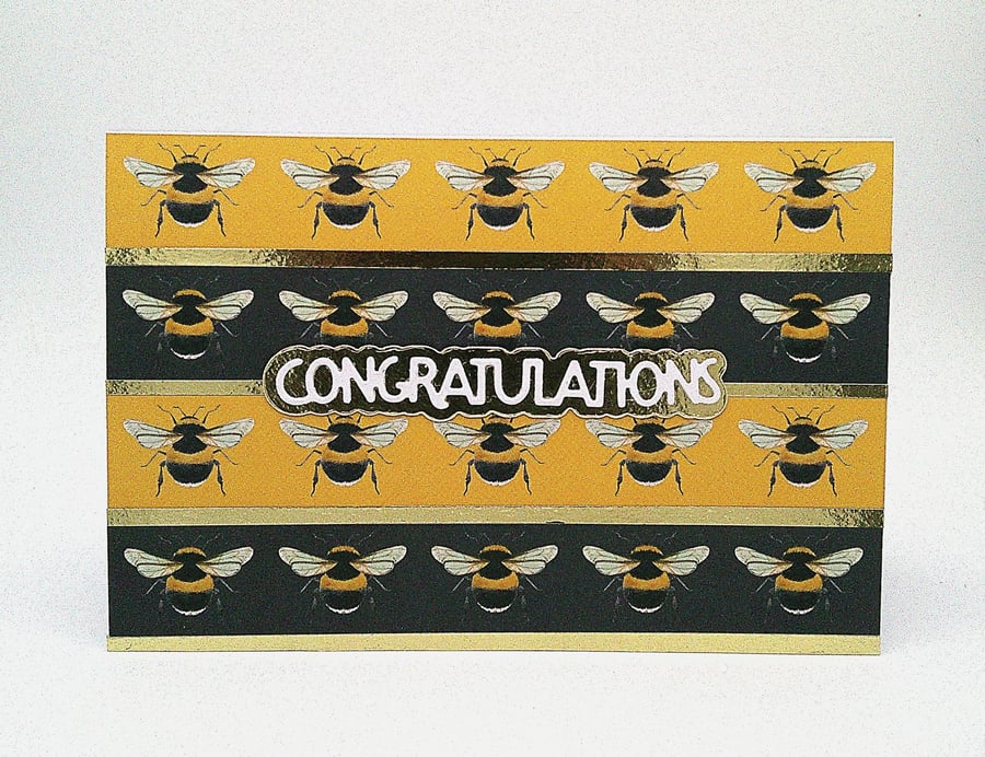 Congratulations - Bees Themed card