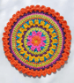 colourful crochet mandala doily - Image 6