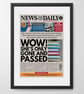 Personalised Exam Pass Gift Newspaper - Image 1