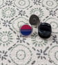 Bisexual Flag Pin - Pride Themed Pin - Small Resin Topped Pin Badge - LGBTQ - Image 2
