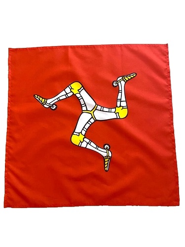23" x 23" 59 x 59 cm Isle Of Man Manx Flag Bandana Head Scarf Neck Tie