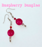 Raspberry Dangles - Earrings on traditional 925 silver hooks. - Image 1
