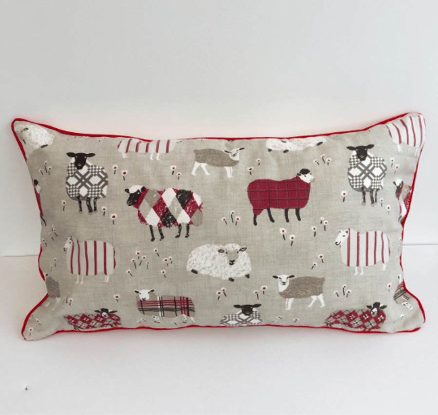 Red  Sheep Cushion 