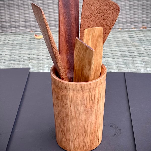 Kitchen spatula set. Hand made from various hardwoods