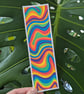 Handmade Multicoloured Swirl Bookmark - Image 1