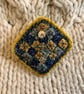 Checkered Wool Brooch. - Image 1