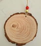 Christmas decoration boston terrier dog wood slice hanging decoration - Image 6
