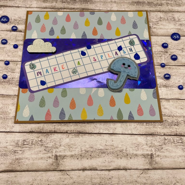 Make a splash umbrella card