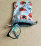 Poppies Drawstring Bag Glasses Case with Matching Scrunchie - Image 7