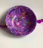 Hand painted up cycled bamboo bowl  - Image 1