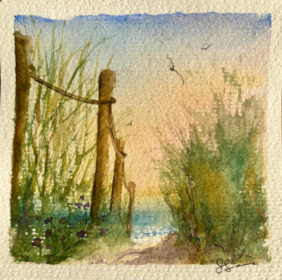 Evening onto the beach