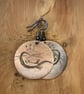 Otter - Handmade Etched Copper Earrings LARGE - Image 1