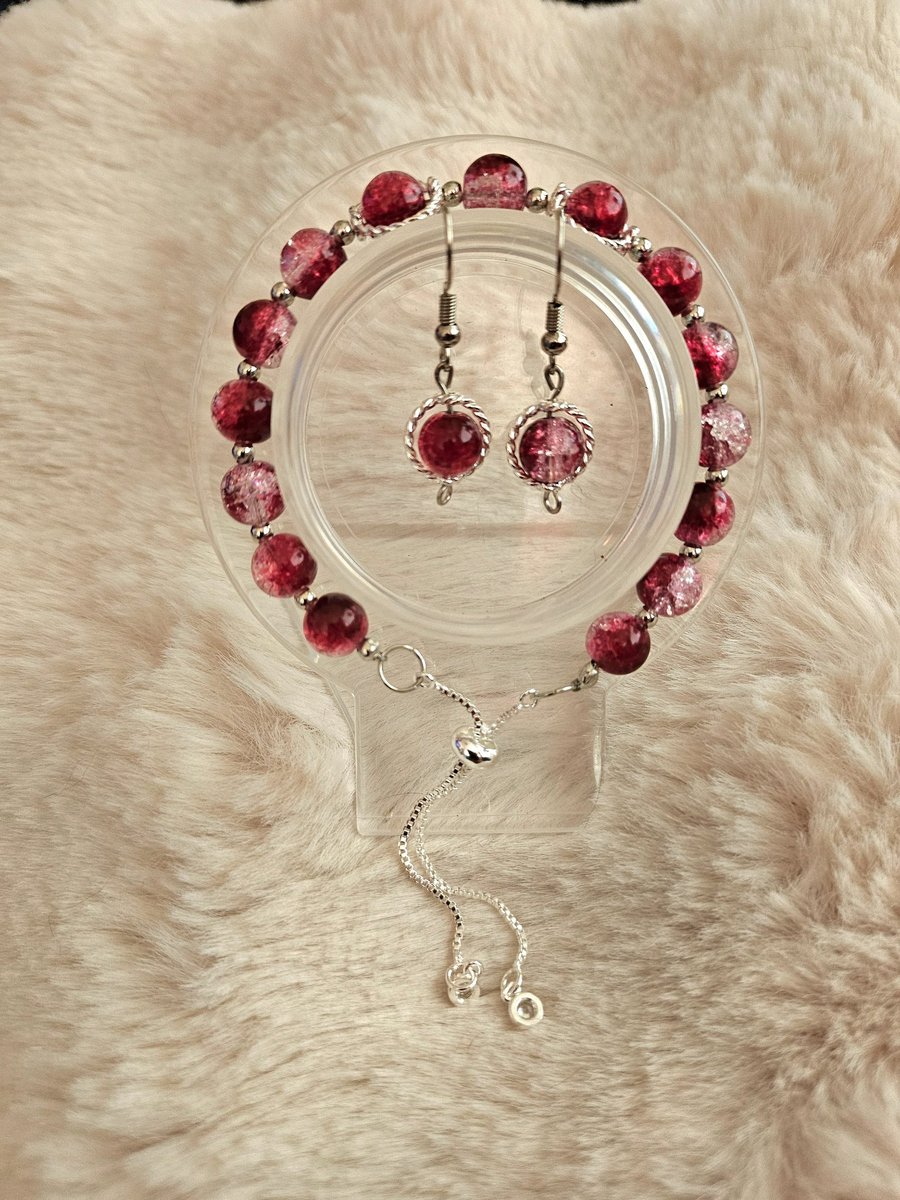 Maroon Jewellery Set