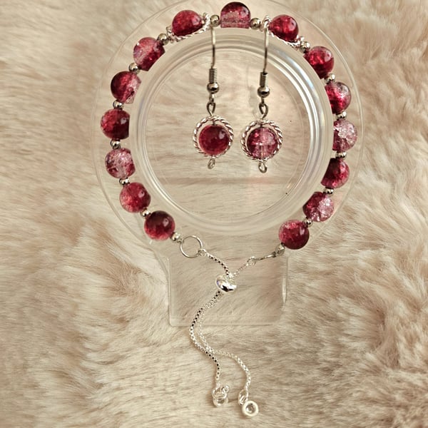 Maroon Jewellery Set