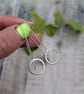 Sterling Silver Beaded Circle Long Earrings - JBJ1115 - Image 3