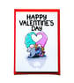 Gnomes Valentines Card, Cute Gonk Romantic Valentines For Her, Him - Image 4