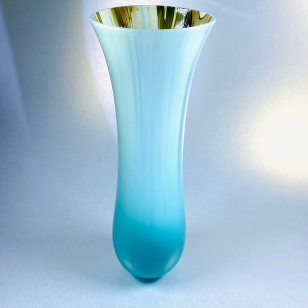 Fused glass art vessel - vase