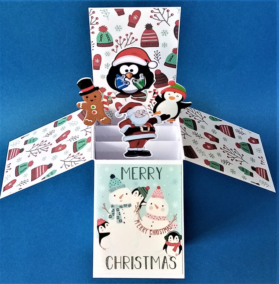 Christmas Card for a child with snowmen