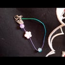 Handmade cord bracelet with beads