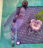 Passionate Purple Beaded Damselfly Frame - Image 3