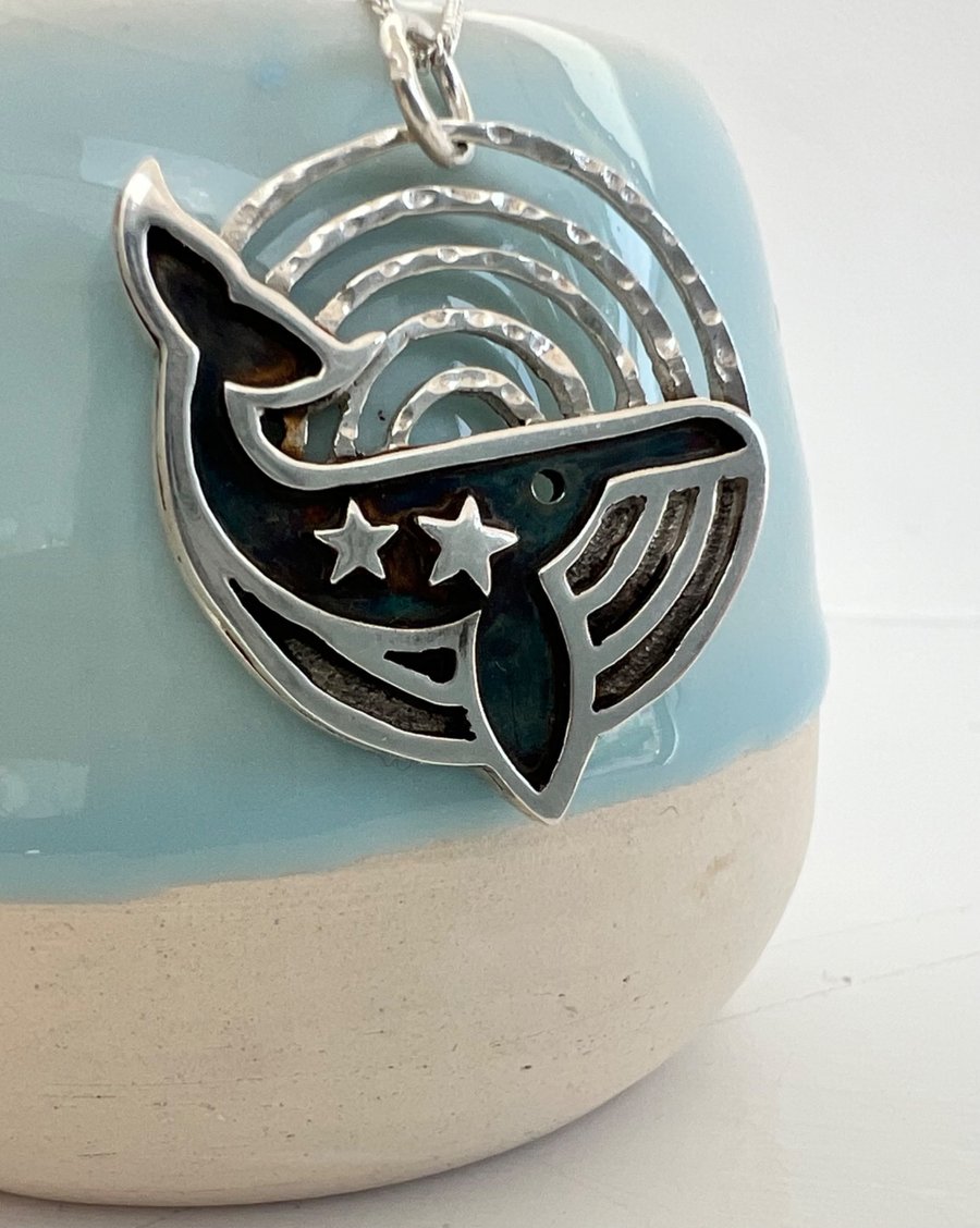 Starry silver blue whale - perfect for whale lovers