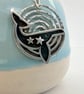 Starry silver blue whale - perfect for whale lovers
