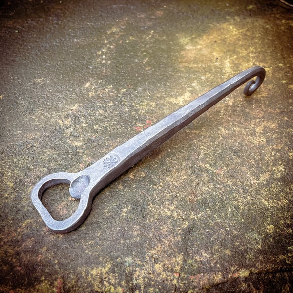 Hand Forged Scroll Bottle Opener
