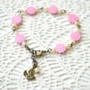 70% off! Pink Flowery Beaded Bracelet