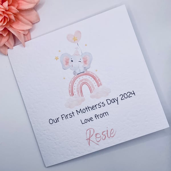 First Mothers Day card personalised